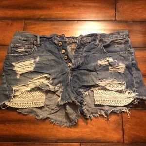 American eagle jean shorts